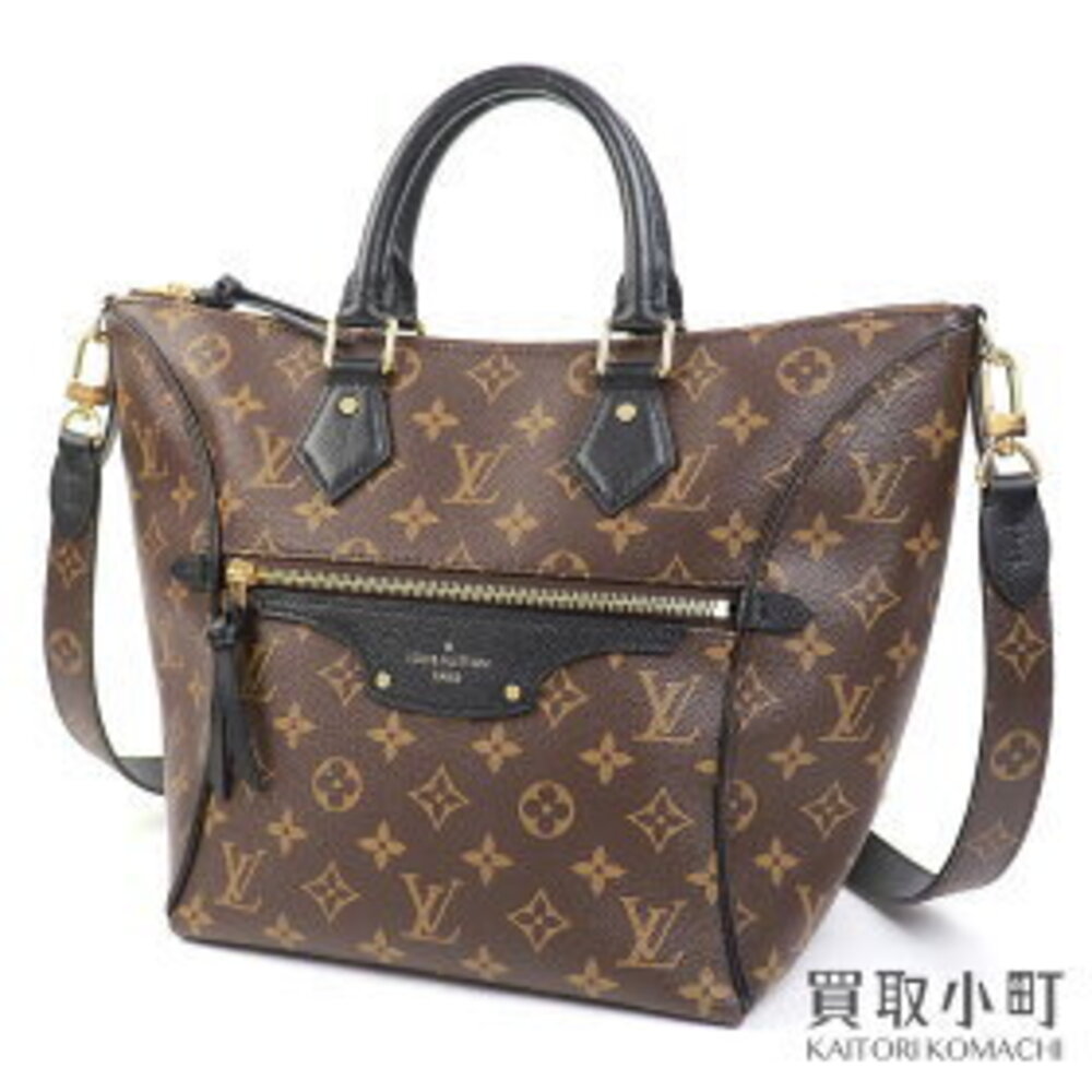 Louis Vuitton Black Noir Monogram HAND TOURNEL LV Leather Black Shoulder - Picture 2 of 9